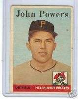 1958 Topps John Powers #432 Fair Condition card  