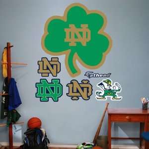   Notre Dame Fighting Irish Green ND Logo Fathead NIB 