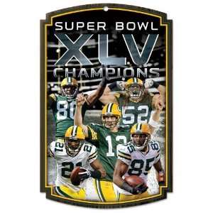  Green Bay Packers Super Bowl XLV Champions Player Wood 