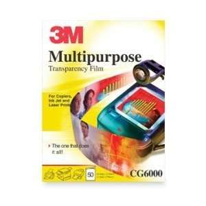  3M Multipurpose Transparency Film   Clear   MMMCG600050 