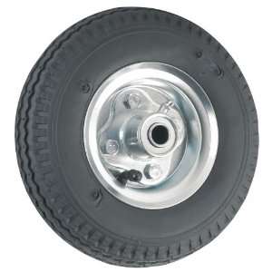  Waxman 4143055 8 Inch Rubber Wheel, Black Tire and Chrome 