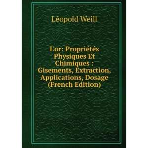   , Dosage (French Edition) LÃ©opold Weill  Books