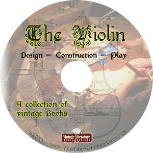 Violin History {40 Design & Construction Books} on DVD  