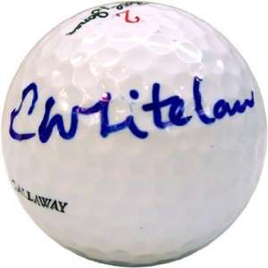  Clinton Whitelaw Autographed Golf Ball