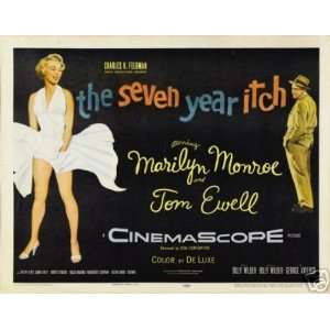 THE Seven Year Itch Movie Poster Marilyn Monroe Rare 9  