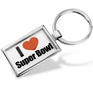  Keychain I Love Super Bowl   Hand Made, Key chain ring Jewelry