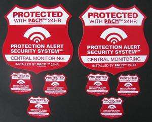 House Alarm Security Signs & 6 House Alarm Decals  