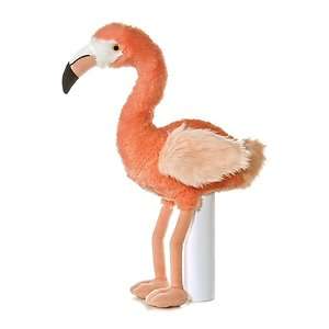 Coral Flamingo Plush stuffed animal red orange plushy toy bird gift 