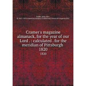  Cramers magazine almanack, for the year of our Lord 