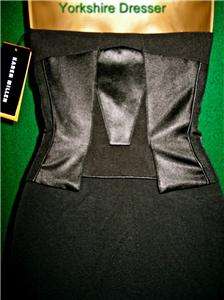 BN KAREN MILLEN £165 CORSET Jersey Dress BLACK or BEIGE  