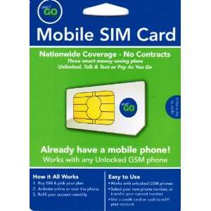   Mobile SIM Card for Unlimited Talk & Text Cell Phones & Accessories