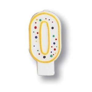  Creative Expressions Polka Dot Numeral Candles 3x1.5 0 6 