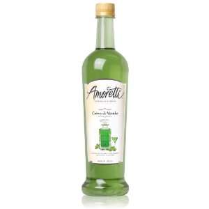 Amoretti Premium Creme de Menthe Syrup Grocery & Gourmet Food