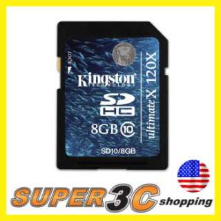   8GB SDHC SD HC Flash Memory Card Ultra X 120X Class 10 SD10/8GB Retail
