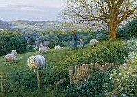 Robert Duncan COTSWOLD EVENING Poster Print 16x22  