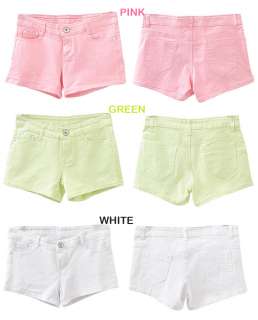 2012 Casual Candy Colours Denim Cotton Shorts low waisted HotPants 