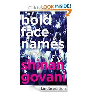 Bold Face Names Shinan Govani  Kindle Store