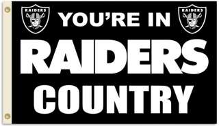 Oakland Raiders Huge 3x5 NFL Licensed Country Flag  