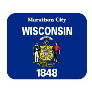  US State Flag   Marathon City, Wisconsin (WI) Mouse Pad 