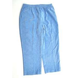  NEW ALFRED DUNNER WOMENS PANTS CORDUROY BLUE 18 Beauty