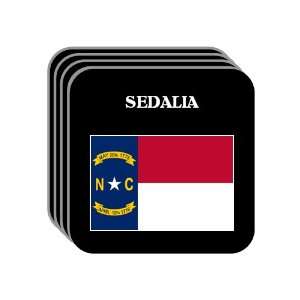  US State Flag   SEDALIA, North Carolina (NC) Set of 4 Mini 