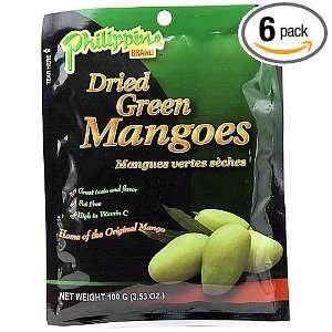 Philippine Brand Dried Green Mangoes 100g (Pack of 6)  