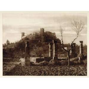 1925 Ruins Castle Castello Oria Apulia Puglie Italy 