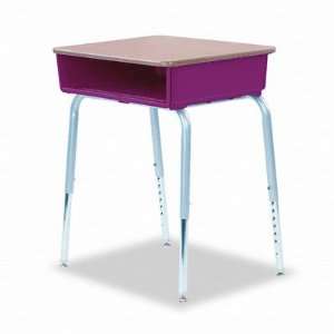  785 Open Front Student Desk with Laminate Top, Red 