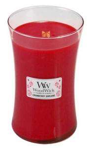 Cranberry Garland WoodWick 22 oz Lg 2 Wick Jar Candle  