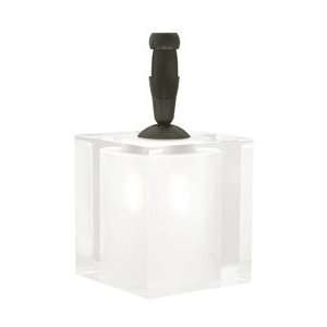   HJ261CR Clear Contemporary / Modern Single Light Cube Chandelier Head