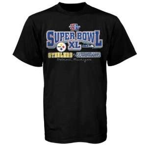   Seattle Seahawks Marquis Game Dueling Black T shirt