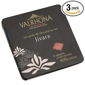 Valrhona Milk Chocolate, Jivara, 40% Cocoa, 5.41 Ounce Tins (Pack of 3 