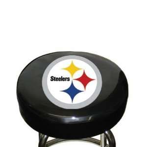 Pittsburgh Steelers Black Team Logo Bar Stool Cover  