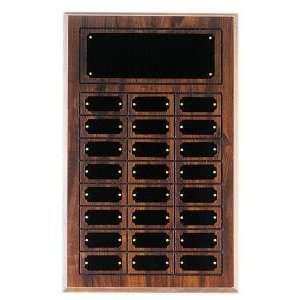    Cherry Finish Perpetual Plaques   24 Plates