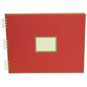  Red 11 x 14 Recycled Eco Scrapbooks with Window Cover 