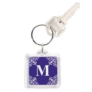  Personalized Purple Monogram Key Chains   Party Themes 