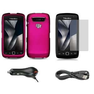  Blackberry Torch 9850 / 9860 Hard Plastic Rubber Case Pink 