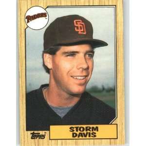  1987 Topps Traded #26T Storm Davis   San Diego Padres 