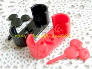 Mickey & Minnie Sausage Food Cutter Mold w Picks Lunch Bento Party 