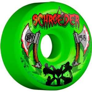  Bones Schroeder SPF Axe 58mm Skateboard Wheels (Set Of 4 