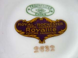 Royal Rochester Royalite Creamer Golden Pheasant Silver Trim 