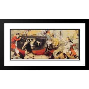  Rockwell, Norman 40x22 Framed and Double Matted Winchester 