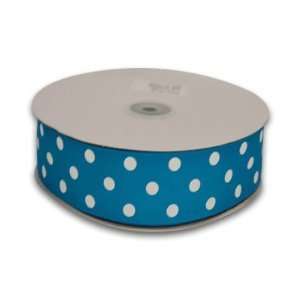   Dot 7/8 inch 50 Yards, Turquoise with White Dots Health & Personal