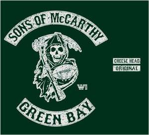 SONS OF McCARTHY Green Bay Mike Packers T Shirt Large  