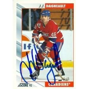  Jean Jacques Daigneault Autographed/Hand Signed Hockey 