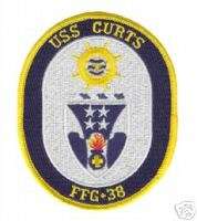 USS CURTS FFG 38 USN NAVY MILITARY CREW WAR SHIP PATCH  