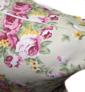   White Rose Flower Linen Cushion/Pillow/Throw Cover*Custom Size*  