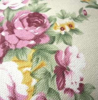  Pink White Rose Flower Linen Cushion/Pillow/Throw Cover*Custom Size