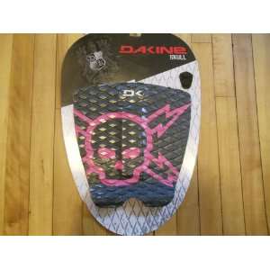Dakine Skull Traction Pad   Black / Fuchsia Pink Surfing Surfboard 