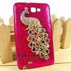 Bling 3D crystal Peacock with Hard case cover for Samsu